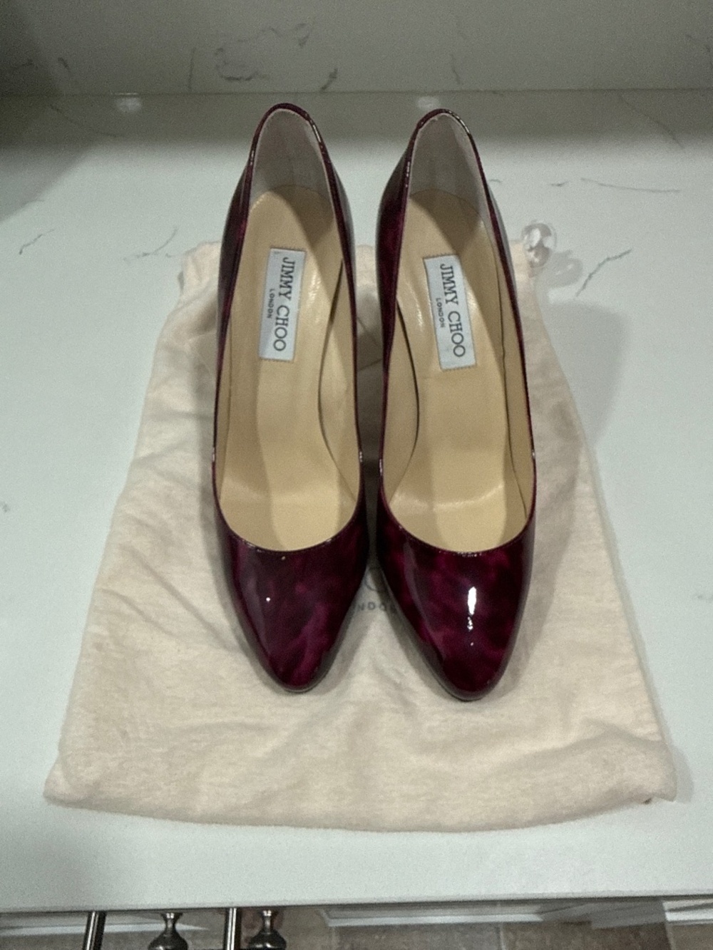 Jimmy Choo Burgundy Pumps Size 38 (7.5)